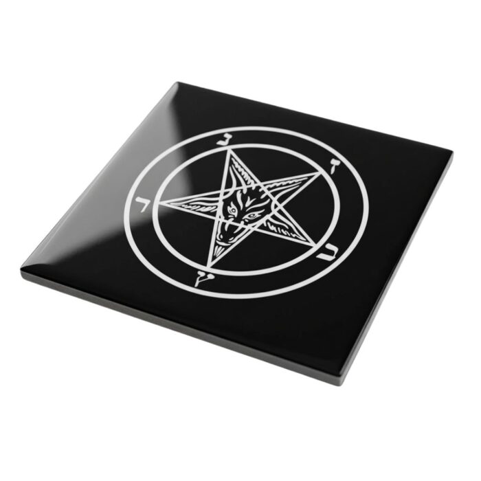 Azulejo Pentagrama Satánico