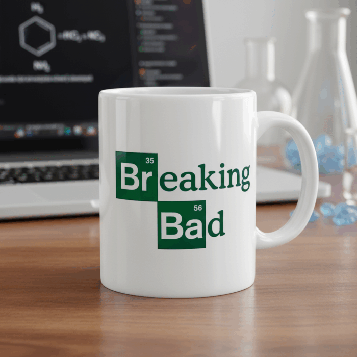 Taza blanca Breaking Bad