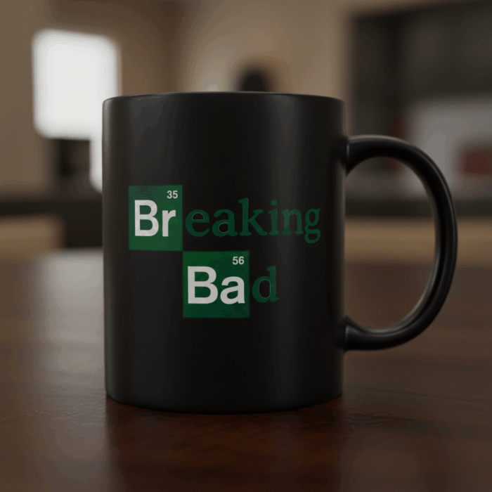 Taza negra Breaking Bad