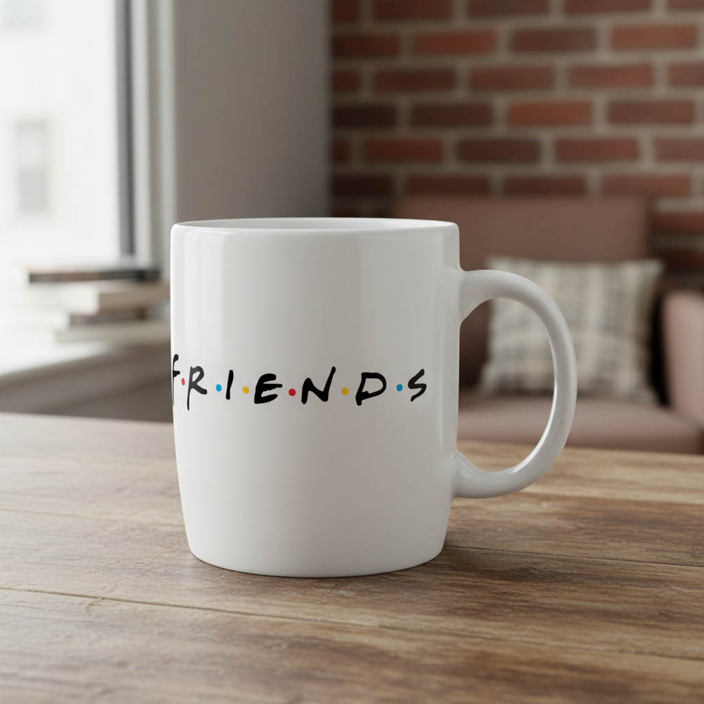 Taza blanca Friends