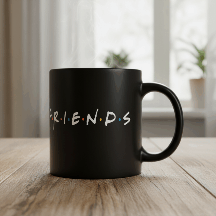 Taza negra Friends