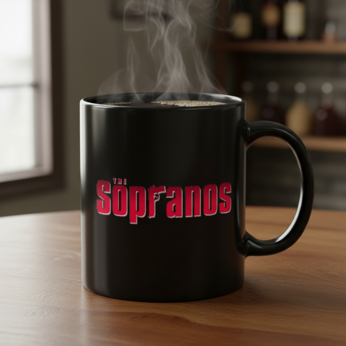 Taza Los Soprano negra