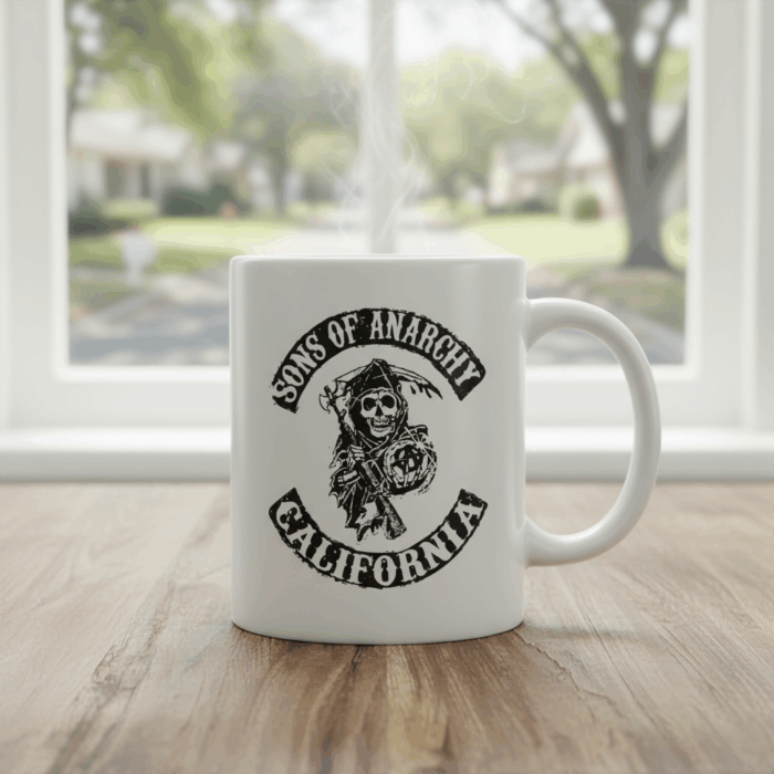 Taza blanca Sons of Anarchy