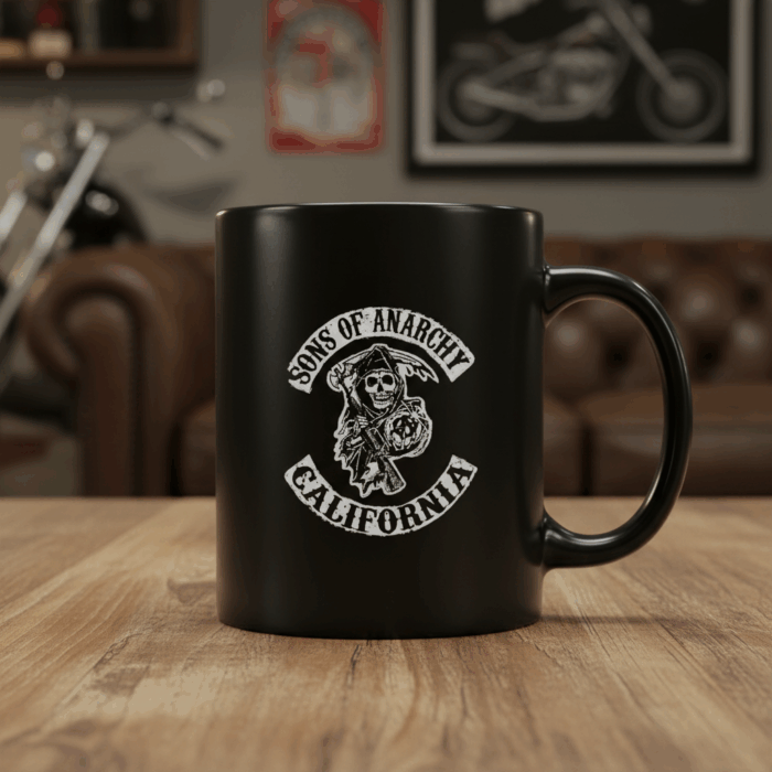 Taza negra Sons of Anarchy