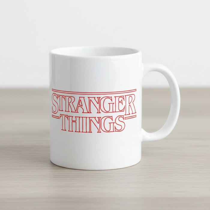Taza Stranger Things blanca