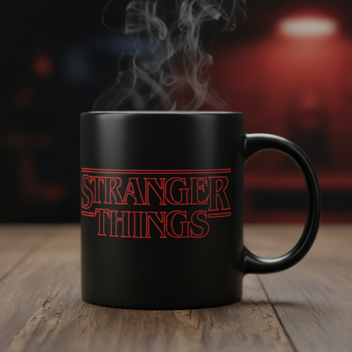 Taza Stranger Things negra