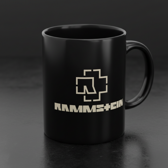 Taza Rammstein negra - Logotipo