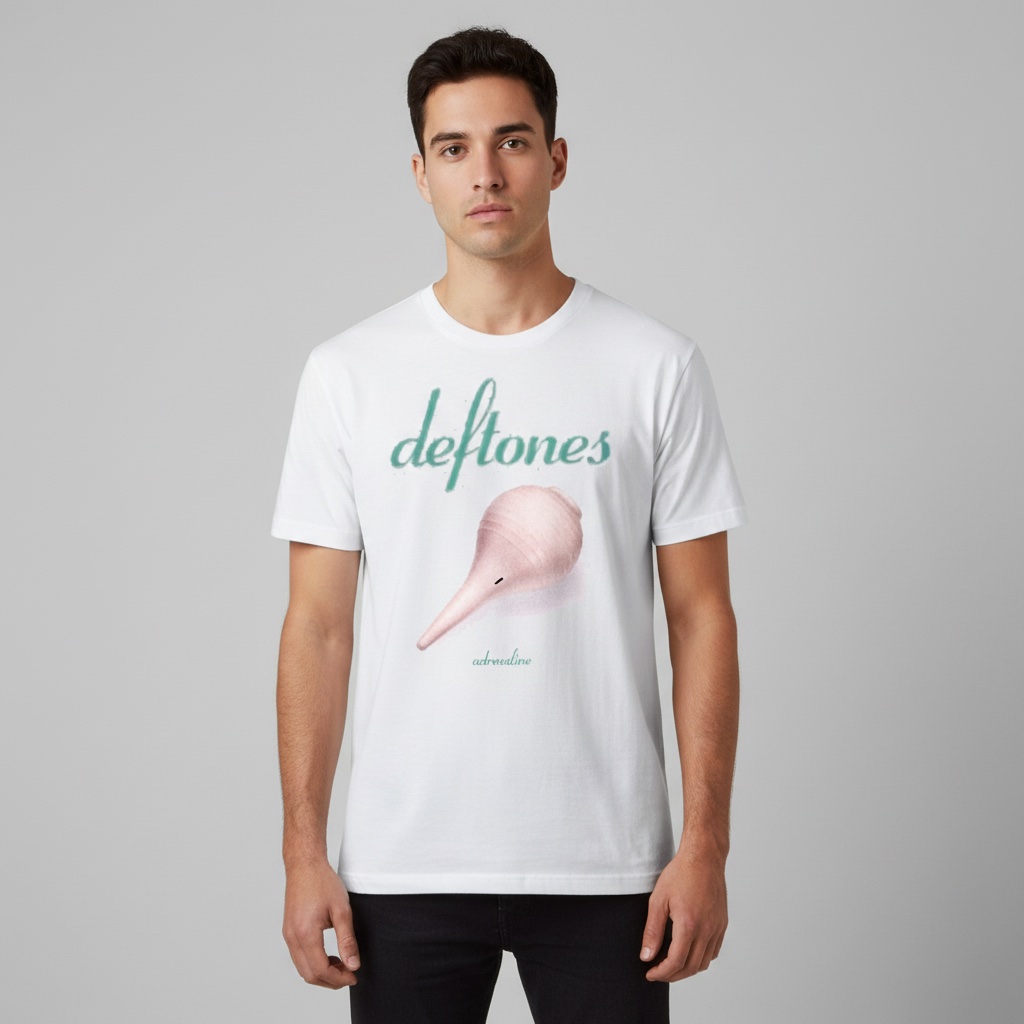 Camiseta Deftones blanca - Adrenaline