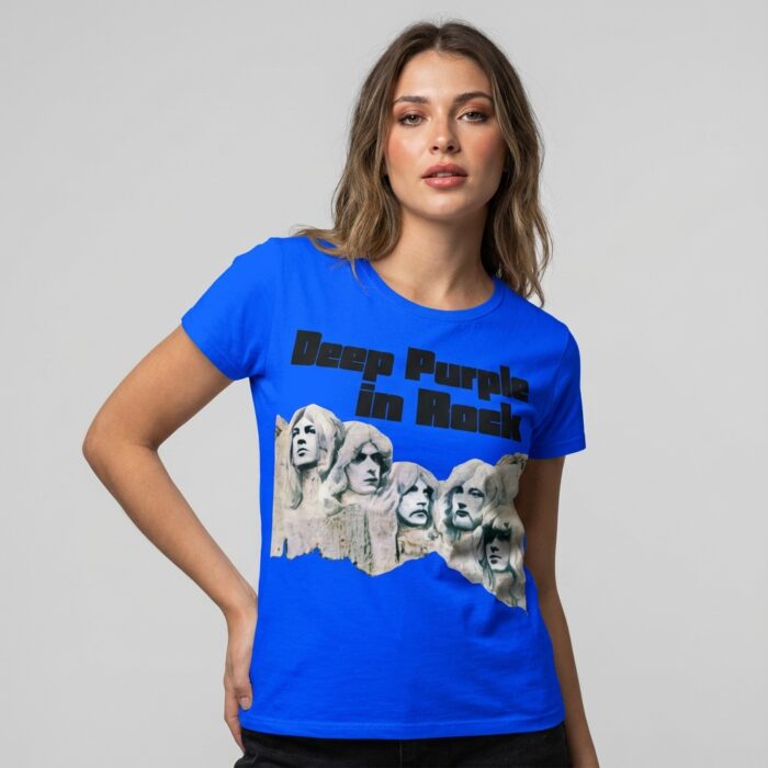 Camiseta Deep Purple azul - In Rock