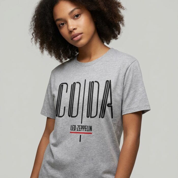 Camiseta Led Zeppelin gris jaspeado - Coda