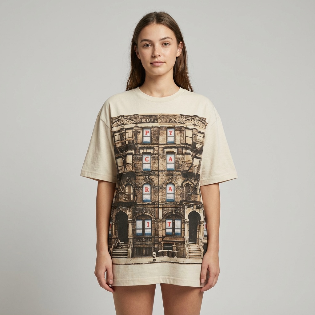 Camiseta Led Zeppelin natural - Physical Graffiti