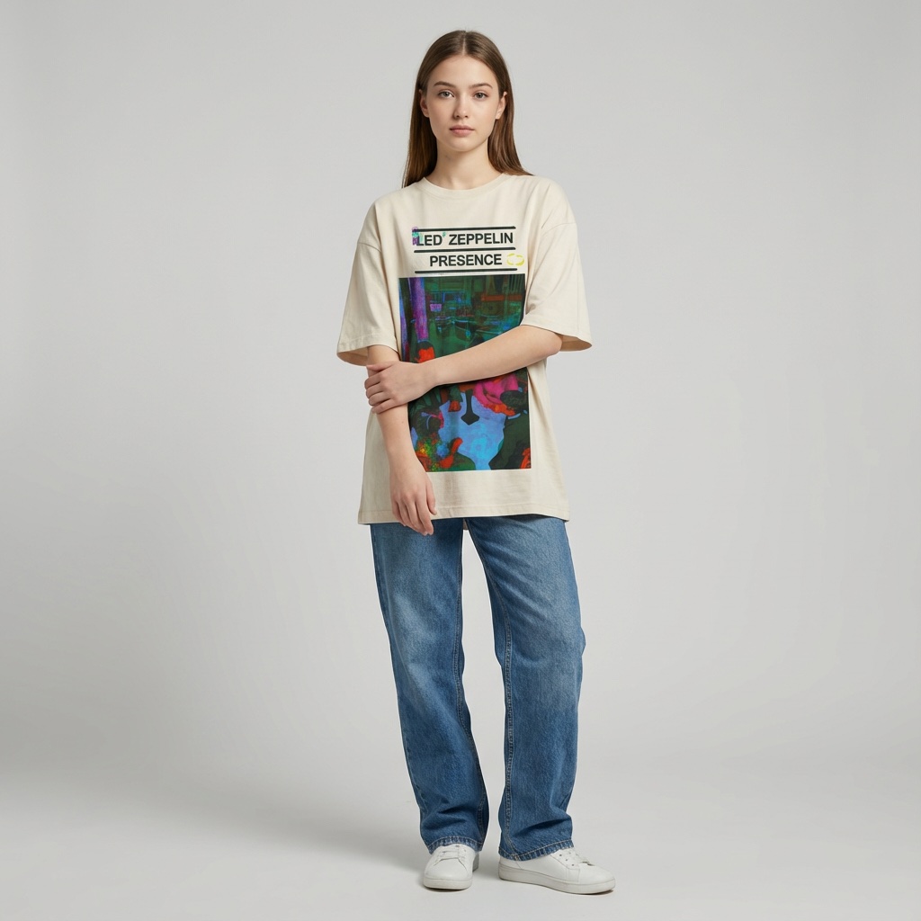 Camiseta Led Zeppelin natural - Presence