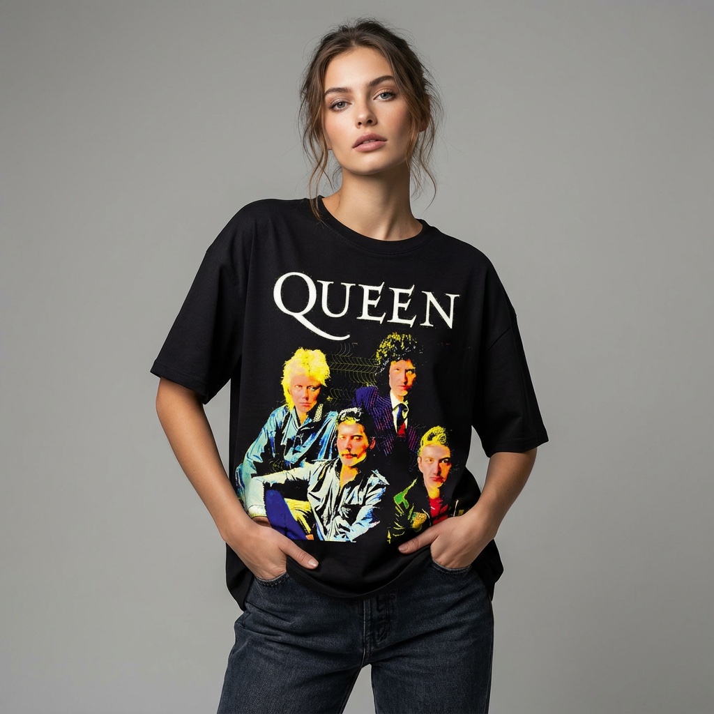 Camiseta Queen negra - Greatest Hits