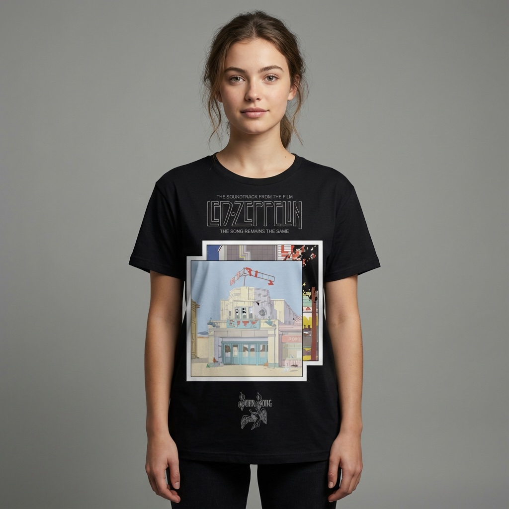 Camiseta Led Zeppelin negra - The Song Remains The Same