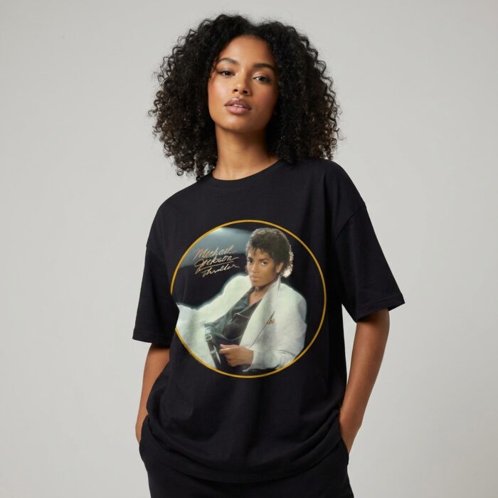 Camiseta Michael Jackson negra - Thriller