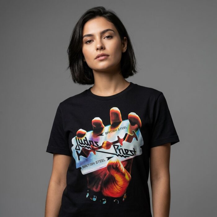Camiseta Judas Priest negra - British Steel