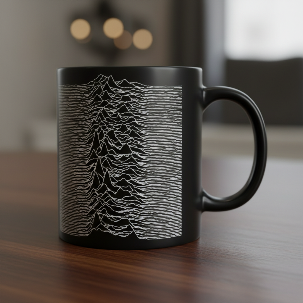 Taza Joy Division negra - Logotipo