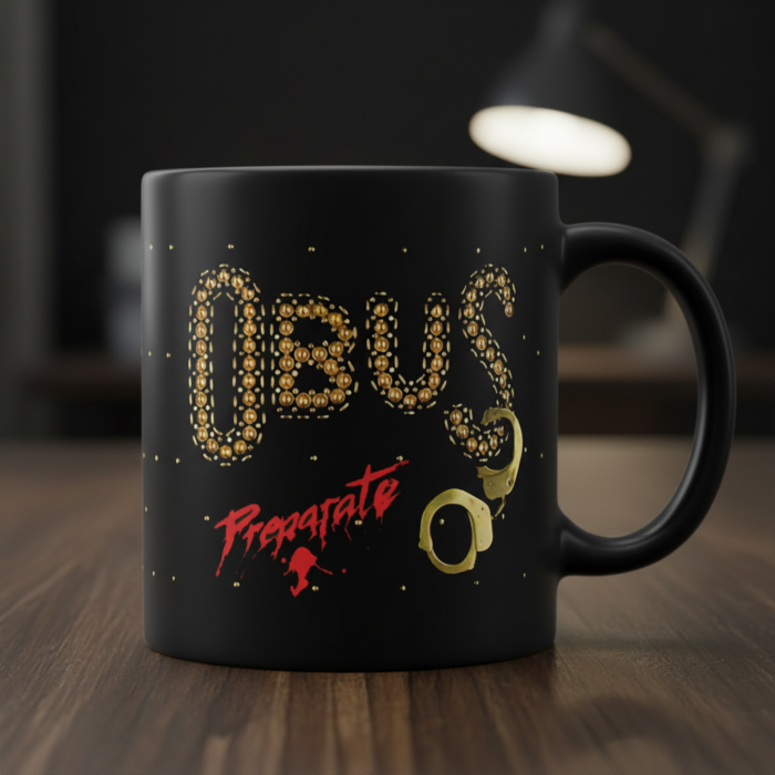 Taza Obus negra - Prepárate