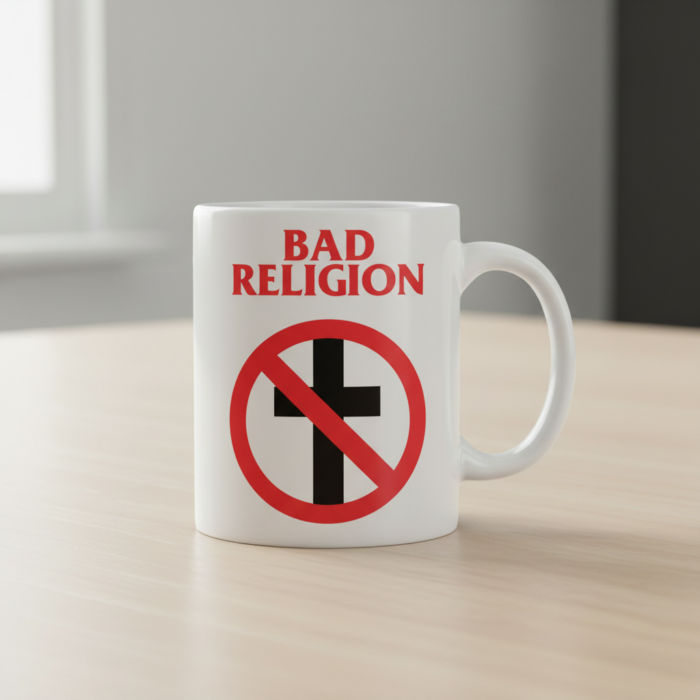 Taza Bad Religion blanca