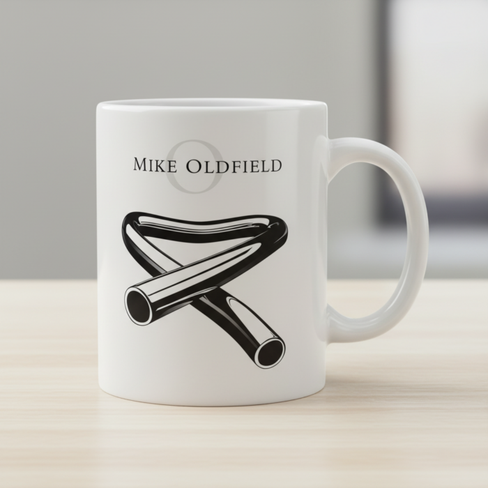 Taza Mike Oldfield blanca - Tubular Bells