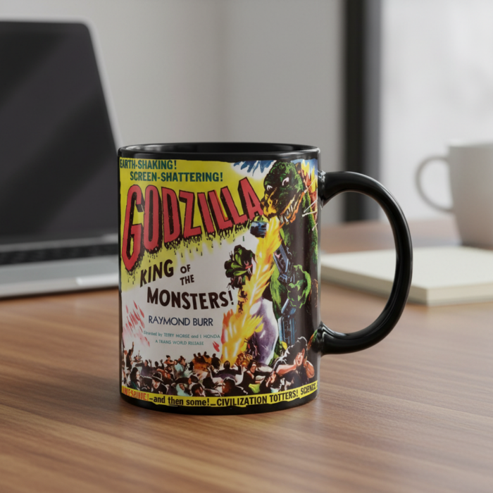 Taza Godzilla negra