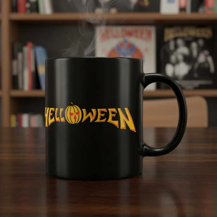 Taza Helloween negra - Logotipo