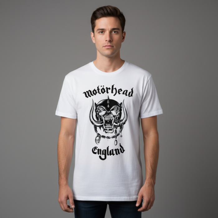 Camiseta Motörhead blanca - Logotipo