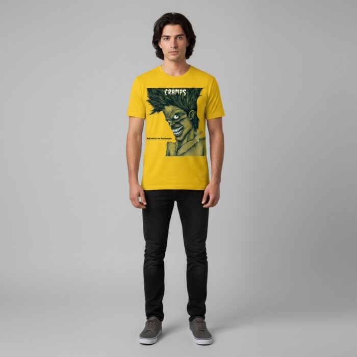 Camiseta Cramps amarilla - Bad Music For Bad People