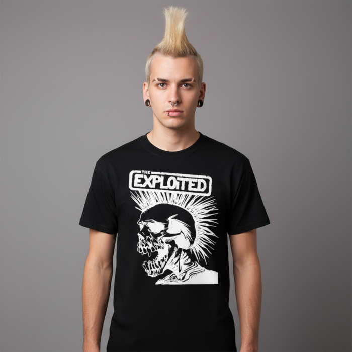Camiseta Exploited negra - Logotipo
