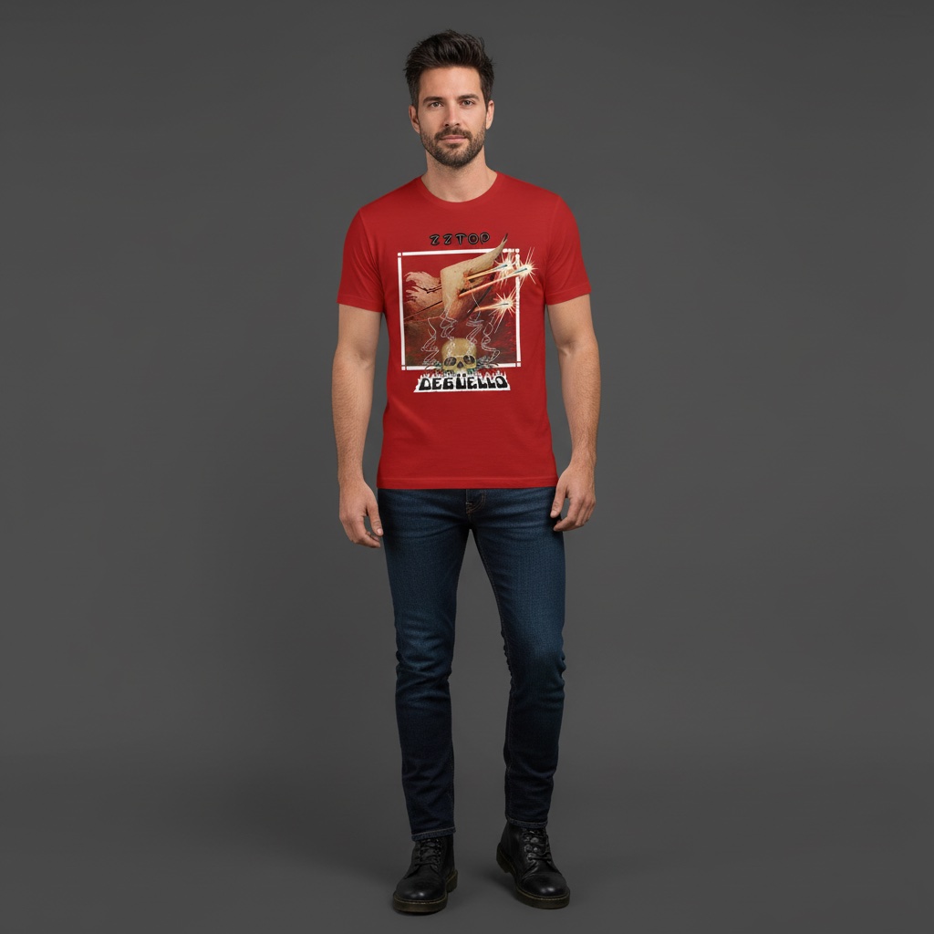 Camiseta ZZ Top roja - Degüello