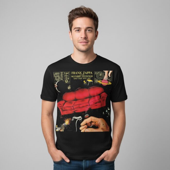 Camiseta Frank Zappa negra - One Size Fits All