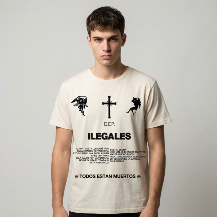 Camiseta Ilegales beige - Todos Están Muertos