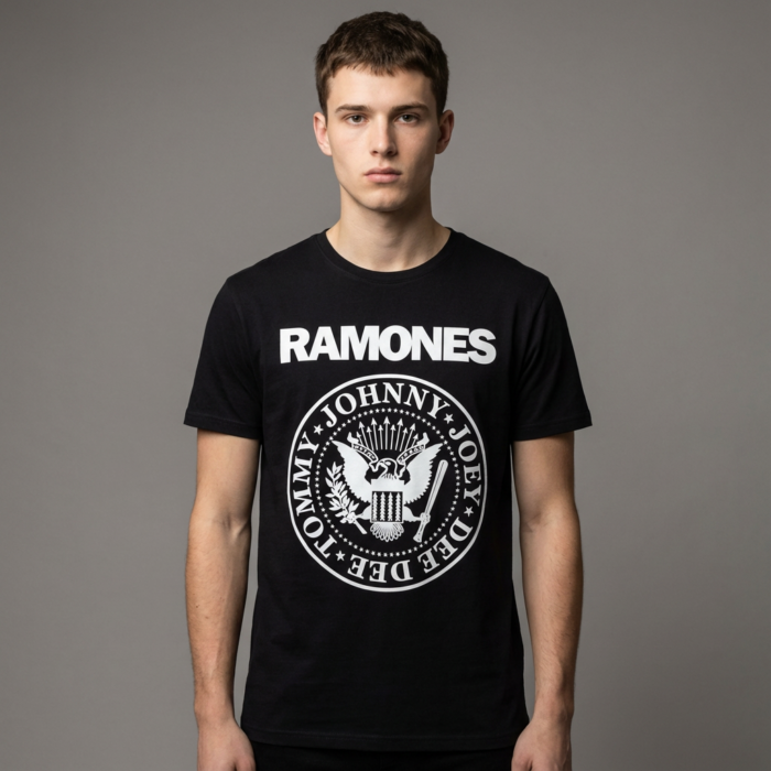 Camiseta Ramones negra - Logotipo