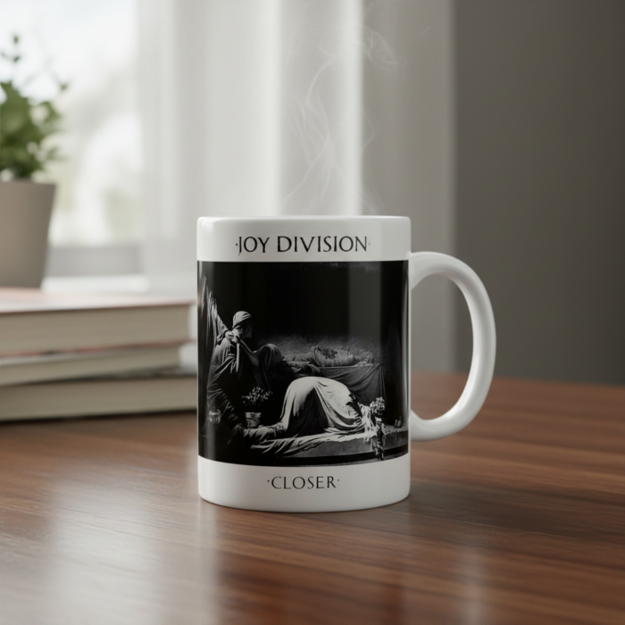 Taza Joy Division blanca - Closer
