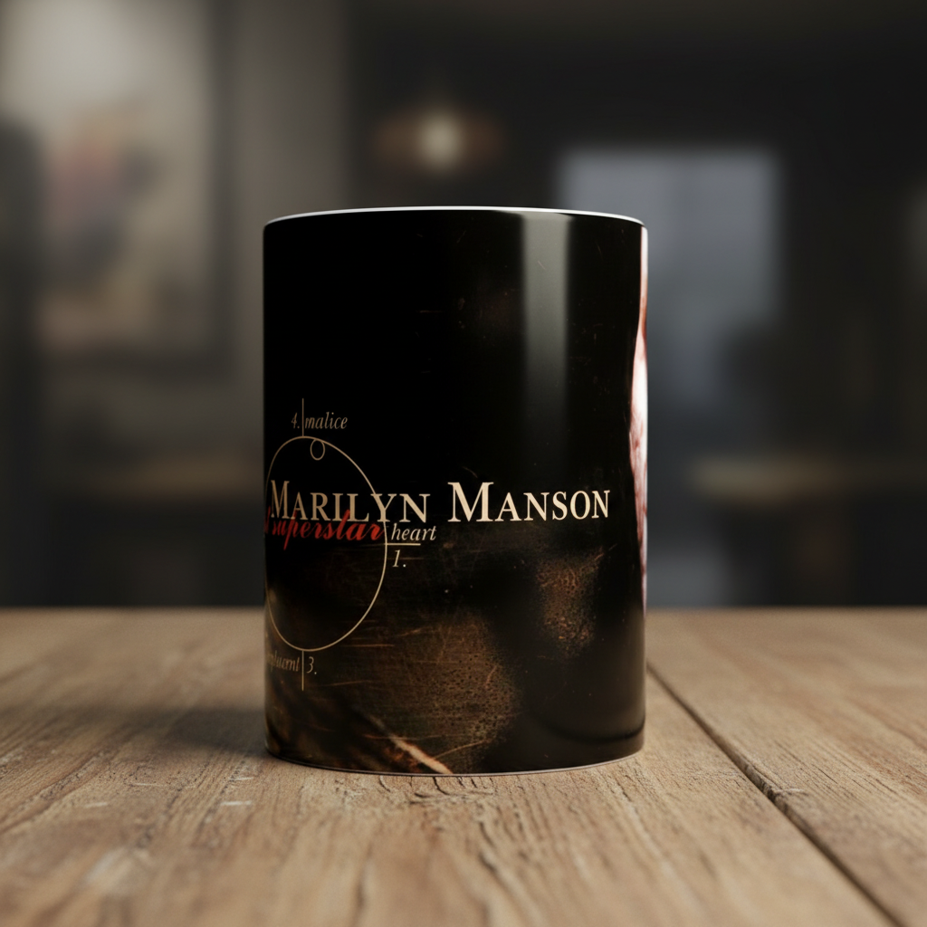 Taza Marilyn Manson negra - Antichrist Superstar