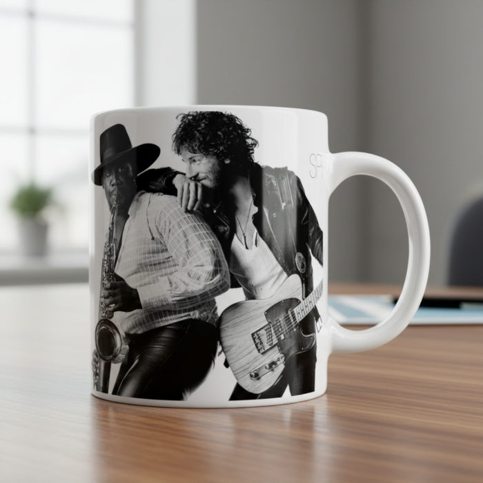 Taza Bruce Springsteen blanca - Born To Run