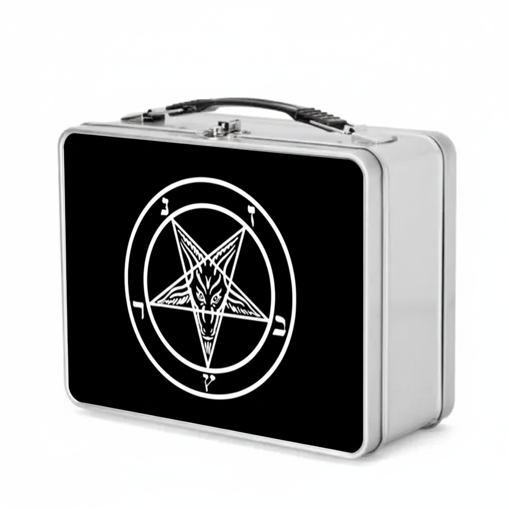 Pentagrama - Satánico - Metal Lunch Box - Fiambrera Metálica