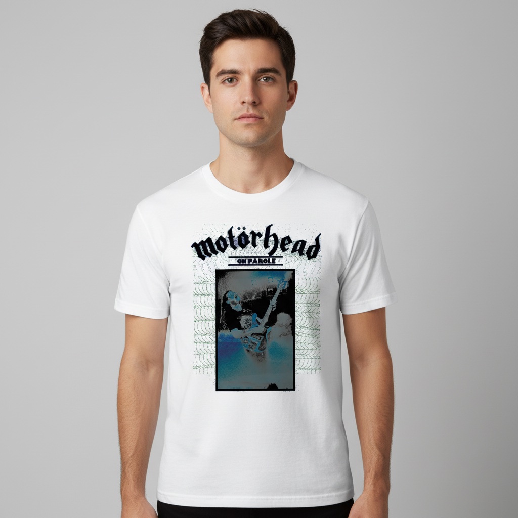 Camiseta Motörhead blanca - On Parole