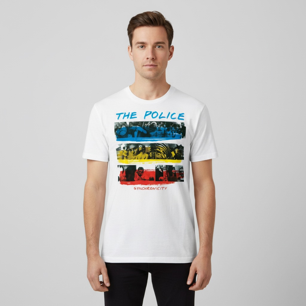 Camiseta Police blanca - Synchronicity