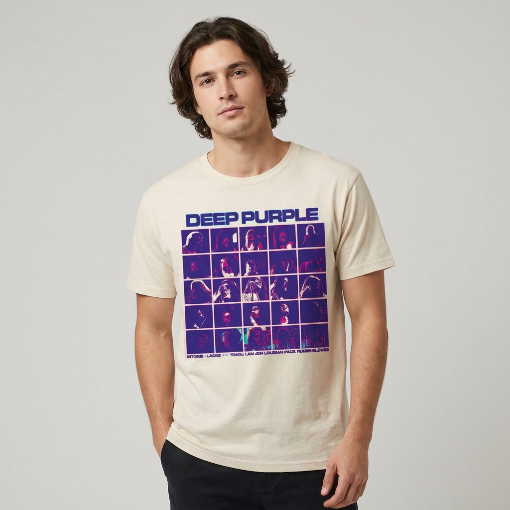 Camiseta Deep Purple natural - In Concert