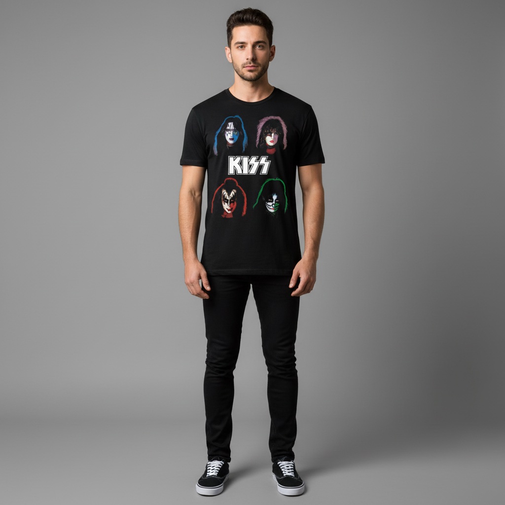 Camiseta Kiss negra - Solo Albums