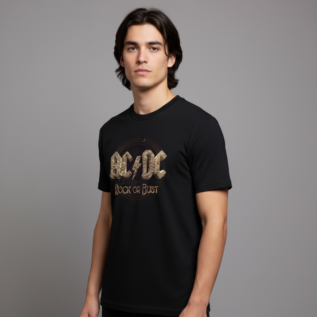 Camiseta ACDC negra - Rock Or Bust