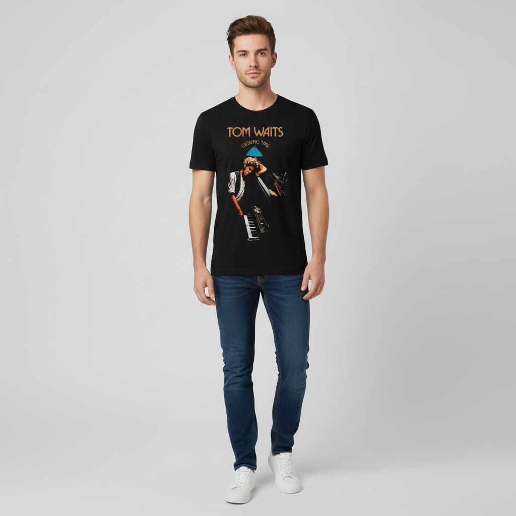 Camiseta Tom Waits negra - Closing Time