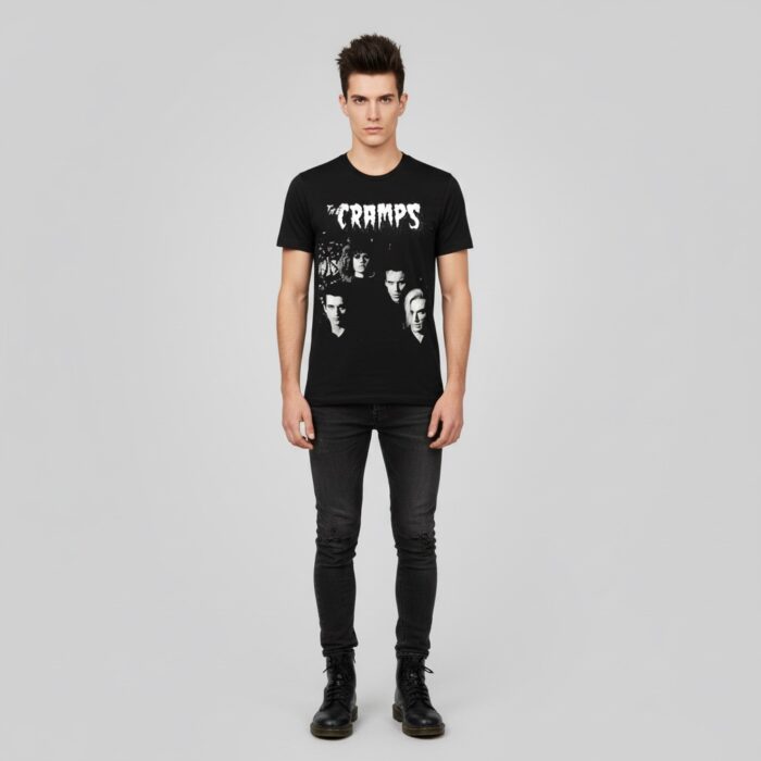 Camiseta Cramps negra - Gravest Hits color