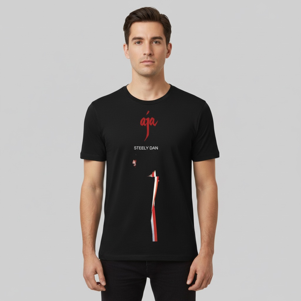 Camiseta Steely Dan negra - Aja