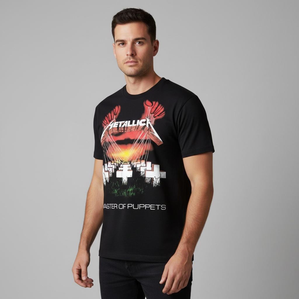 Camiseta Metallica negra - Master Of Puppets