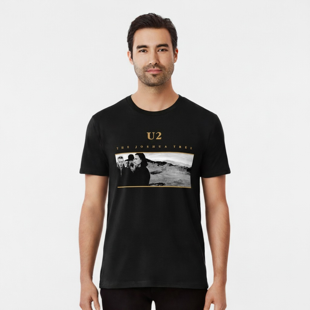 Camiseta U2 negra - The Joshua Tree