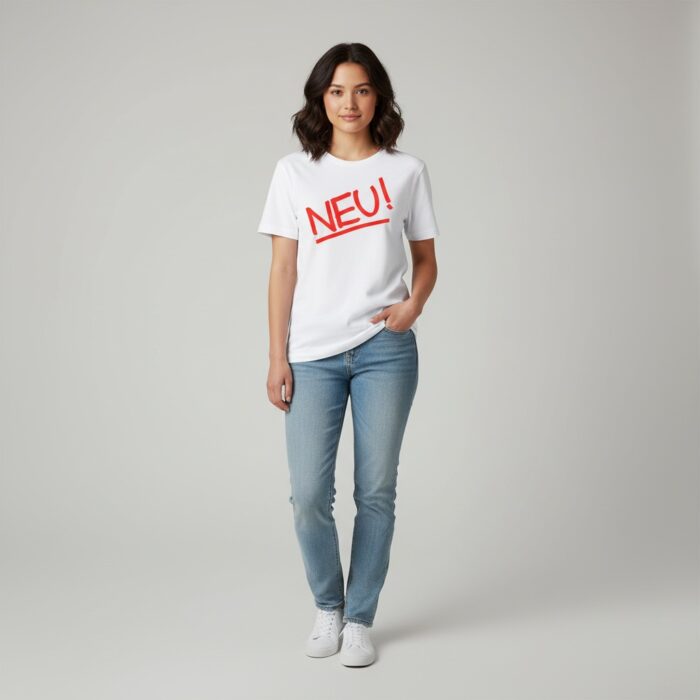 Camiseta Neu! blanca - Logotipo