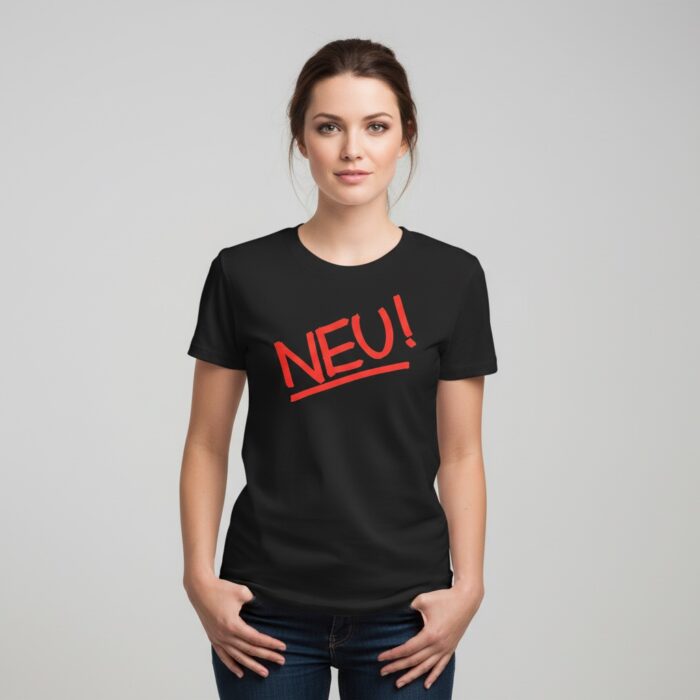 Camiseta Neu! negra - Logotipo