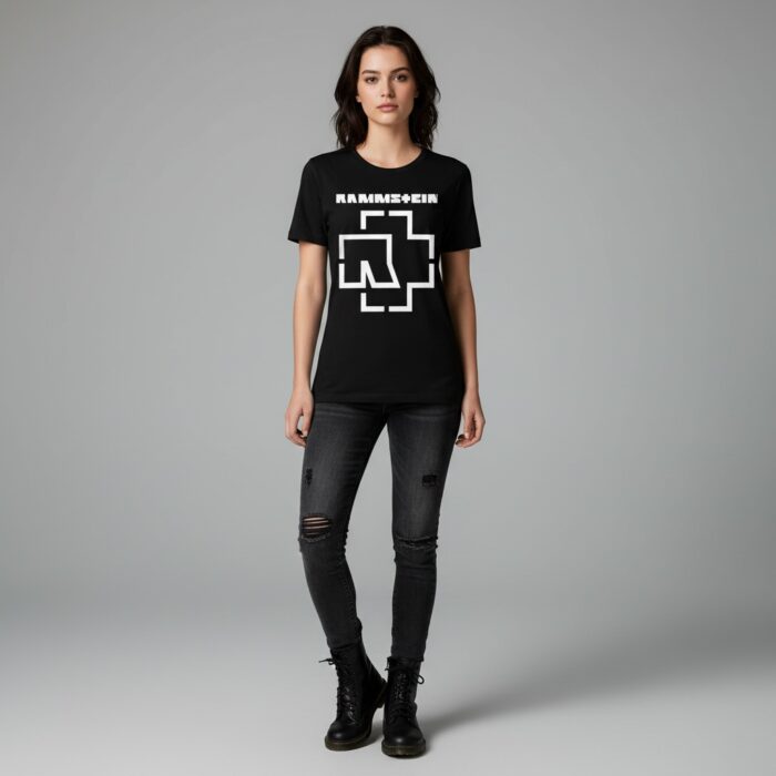 Camiseta Rammstein negra - Logotipo